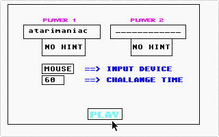 AWG - Another Word Game atari screenshot